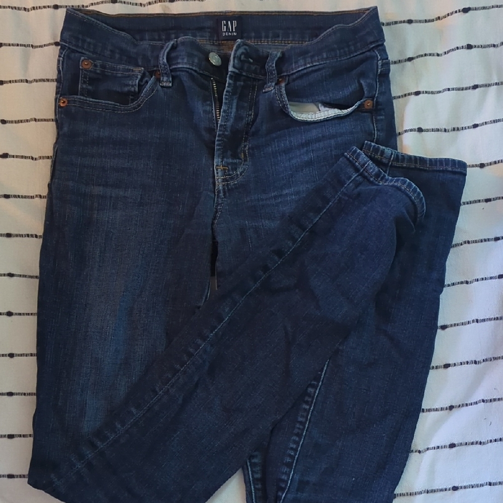 GAP Women's Dark Blue Skinny Jeans